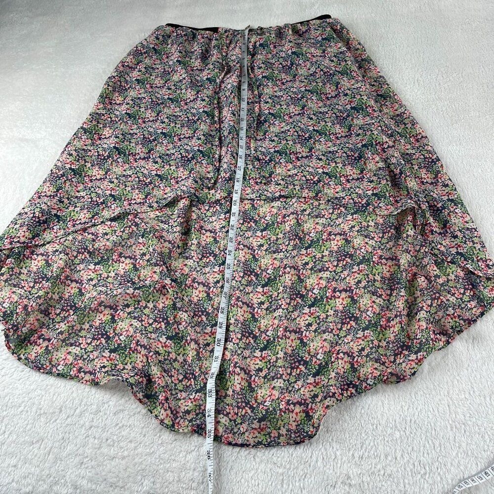 Princess Vera Wang Ditsy Floral Skirt Womens M Blue High Low Fairycore Cottage - Picture 9 of 13
